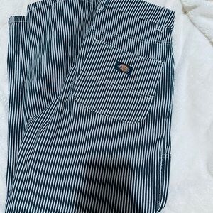 Dickies Navy and White cargo Striped Pants